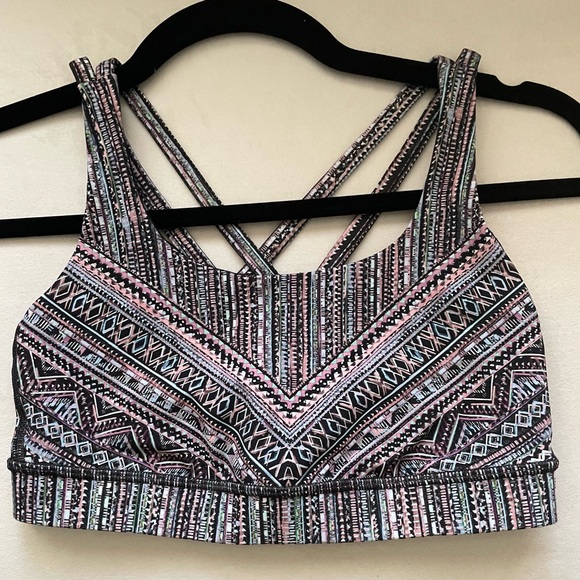 Lululemon Energy Sports Bra Tribal Pace Multi Color Size 4 - Picture 6 of 9